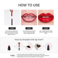 Gambar PHORA / Ampelia Lip Liner Pencil+Lip Gloss 2 in 1 Matte Lip Liner Pencil Natural Lip Makeup Soft Pencils Precise long-lasting Lip Liners - 12# Fade dari Official Ritcy Store undefined 4 Tokopedia