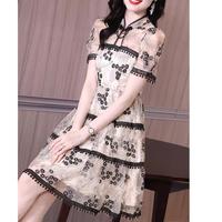 Gambar Cheongsam Dress Baju Wanita Imlek Chinese New Year 1575 - Cream, M dari co5co undefined 4 Tokopedia