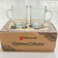 Gambar Satu Set Gelas Gagang Kopi Murah Kaca isi 6pcs Motif Random Kintamani Collection dari monjistore1 undefined 3 Tokopedia