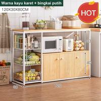Gambar Lemari Dapur S serbaguna / Rak Dapur / Meja Dapur / Rak Oven Dapur / Meja Kompor 2 Teungku / Lemari Rak Microwave Minimalis Modern - 80*30*80cm dari Raja Grosir indo_NEW undefined 4 Tokopedia