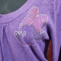 Gambar Cardigan Sweater warna ungu terong gambar Minnie Mouse dari ereshop undefined 2 Tokopedia