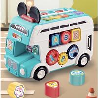 Gambar Mainan lucu & unik anak bayi bus balok mencocokan bentuk shape sorter ada musik dan lampu kids toys kado ulang tahun murah premium - Merah dari RANStore ID undefined 1 Tokopedia