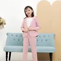 Gambar Setelan Jas Celana Anak Perempuan/setelan anak jas blazer - Biru Muda, 2-3 tahun dari DAV KONVEKSI undefined 4 Tokopedia