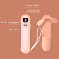 Gambar KODE T1V Jovitech Headset LED Kipas Powerbank 4 In 1 Wireless Earphone Mini Fan Flashlight Powerbank T64 - T64 - Pink dari Kipas Angin Usb undefined 3 Tokopedia