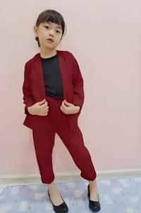 Gambar Setelan Jas Celana Anak Perempuan/setelan anak jas blazer - Biru Muda, 2-3 tahun dari DAV KONVEKSI undefined 2 Tokopedia