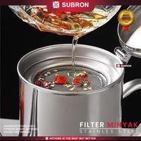 Gambar SUBRON Teko air untuk Teh Kopi Penyimpanan Penyaringan Minyak Goreng Multifungsi 950 ml Stainless Steel dari TASHIEN undefined 4 Tokopedia
