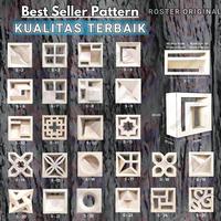 Gambar ROSTER BETON MINIMALIS, LOSTER BETON MINIMALIS, BATA ROSTER, loster lubang angin, lubang angin rumah, ventilasi udara, roster murah, roster putih, loster putih, roster terbaru, dekorasi rumah - buble dari FIMU ID undefined 1 Tokopedia