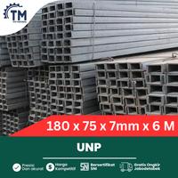 Gambar Harga Besi UNP 180 x 75 x 7mm x 6  Meter SNI Sertifikat - Per Batang Tebal dan Berat sesuai spek dari TOP MATERIAL undefined 1 Tokopedia