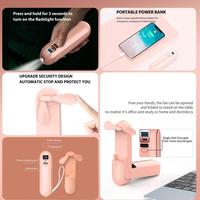 Gambar KODE T1V Jovitech Headset LED Kipas Powerbank 4 In 1 Wireless Earphone Mini Fan Flashlight Powerbank T64 - T64 - Pink dari Kipas Angin Usb undefined 4 Tokopedia
