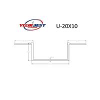 Gambar Tali air 10x20 / U Channel list U PVC 10x20 mm - Putih, 10X20 dari FIMU ID undefined 5 Tokopedia