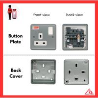 Gambar Stop kontak MK Metalclad K2946 ALM Double Pole Socket 13A 2 Gang Stop Kontak AC kaki 3 MK Metal Besi Ori Tipe Baru UK British dari Joy44 undefined 4 Tokopedia