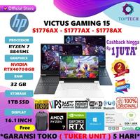 Gambar Hp Victus 16-S1776AX S1777AX S1778AX Ryzen 7 8845HS 32GB 1TB SSD RTX4070 8GB 16.1" FHD 165Hz W11+OHS - Non Bundling, 16gb 1tb ssd dari Top Tech Comp undefined 1 Tokopedia