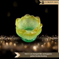 Gambar Tempat Lilin Candle Holder Serbaguna Gelas Teratai Kuning 6x5.5cm dari Lokesvara Shop undefined 2 Tokopedia