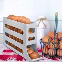 Gambar Rak Telur 4 Tingkat / Tempat Penyimpanan Telor Ayam Otomatis Minimalis / Tempat Telur Ayam / Rak Telur Aesthetic / Egg Storage Organizer Automatic Rolling / Rak Telur 4 Tingkat / Tempat Telur Kulkas dari PastiLakuJkt undefined 3 Tokopedia