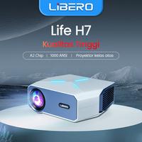 Gambar 【libero proyektor】life series H7 projector with torch lens android 9 lcd netflix youtube google play A2 chip dolby sound 1000 ansi lumens 8K decording 1080P  bluetooth usb projector film tidak portabel proyektor pintar proyektor ikan - H7 PRO dari LIBERO PROJECTOR undefined 1 Tokopedia