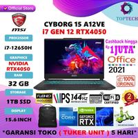 Gambar MSI CYBORG 15-A12VE RTX4050 6GB i7 12650H 32GB 1TB SSD 15.6FHD IPS 144Hz W11+OHS - Non Bundling, 16gb dari Top Tech Comp undefined 1 Tokopedia