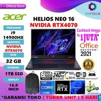 Gambar Acer Predator Helios Neo 16 RTX4070 i9 14900HX 32GB 1TB 16" WQXGA 240Hz OHS W11 - Non Bundling, 32gb dari Top Tech Comp undefined 1 Tokopedia