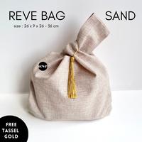 Gambar Reve Knotted Bag 24x9x20 tas hampers goodie bag event premium - Sand dari revestore.bag undefined 4 Tokopedia