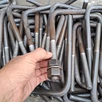 Gambar angkur baja a325 m16 x300mm x100mm hitam plus 2 mur 2H atau anchorbolt L 5/8 × 30cm x 10cm plus 2 mur dan 1ringplat baja hitam hemat berkwalitas dari rodalogamteknik center undefined 1 Tokopedia
