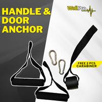 Gambar Set Door Anchor Handle Resistance Band Loop Band Pull Up Band - Handle dari WellPro undefined 1 Tokopedia