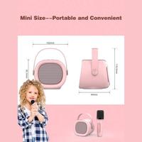 Gambar Speaker Karaoke K2 + Microphone Mic Mini Portbale Bluetooth Wireless Full Set For Phone Handphone HP TV Rechargeable Type C with Port Micro SD & Jack 2.5mm - K2 - BLACK dari Speaker 62 Store undefined 1 Tokopedia