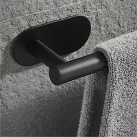 Gambar Rak Dinding Tempat Handuk / Baju Toilet WC Gantungan Jemuran Handuk Tempel Kamar Mandi Stainless Steel - Hitam dari insideflow id undefined 5 Tokopedia