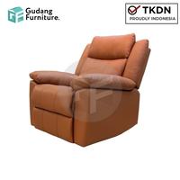 Gambar GF Series Sofa Reverie 1 Seater Sofa Single Recliner Minimalis (PS) - Cokelat dari Gudang Furniture_NEW undefined 4 Tokopedia