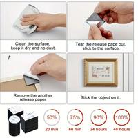 Gambar Double tape foam sticker pengganti paku no more nail perekat tanpa bekas kuat tembok dinding isi 20pcs - 27x27 dari Abugo shop undefined 2 Tokopedia