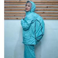 Gambar JAS HUJAN RAINCOAT SENTANI WILDSHELL ORIGINAL - POWDER, L dari Jas Hujan Wild Outdoor undefined 5 Tokopedia