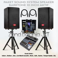 Gambar Paket Sound System Karaoke Live Musik Speaker Baretone 10 Inch Aktif Mixer 6 Channel Usb Bluetooth Vokal Garansi Original dari Zona Audio_NEW undefined 1 Tokopedia