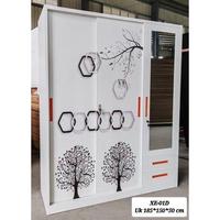 Gambar Lemari Baju Sliding Besi 3 pintu XE-01D - - Lemari Baju Sliding - Almari Baju sliding - Lemari baju besi - Lemari baju Sliding kac dari Desel Jaya Surabaya undefined 1 Tokopedia