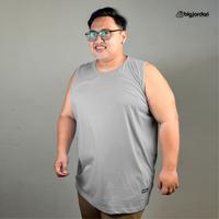 Gambar kaos singlet pria dewasa big size xxl xxxl xxxxl kaos dalam pria jumbo size oversize plussize 5XL 6XL 7XL 8XL - abu muda, 3XL dari BIGJORDAN.ID undefined 2 Tokopedia
