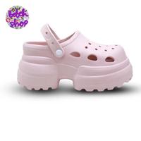 Gambar Wedges Sandal Baim Crocs Karet Platform Tinggi 10cm Sendal Wanita Anti Slip Air Enteng - Hitam, 34-35 dari bebehshop_NEW undefined 3 Tokopedia
