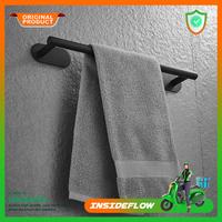 Gambar Rak Dinding Tempat Handuk / Baju Toilet WC Gantungan Jemuran Handuk Tempel Kamar Mandi Stainless Steel - Hitam dari insideflow id undefined 1 Tokopedia