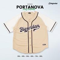 Gambar PORTANOVA Jersey Baseball Cream Big Size 3XL-8XL Jerset Baseball jumbo - Portanova, 3XL dari BIGJORDAN CLOTHING undefined 1 Tokopedia