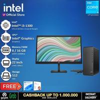 Gambar PC HP M01 F3014D - I3 13100 8GB 512SSD 22" W11+OHS - 16GB, PELUNASAN USER dari INTEL STORE ID undefined 1 Tokopedia