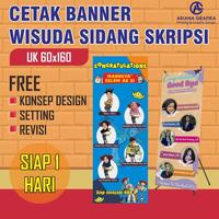 Gambar Banner Wisuda Sidang Skripsi - 60x160 dari Ivanka Nadine undefined 3 Tokopedia