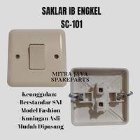 Gambar SAKLAR IB MERK CAHAYA SNI / SAKELAR INDOOR MERK CAHAYA/ SAKLAR LAMPU/ SAKLAR IB ENGKEL SC-101 SNI KUALITAS TERBAIK dari MitraJayaSparepart undefined 1 Tokopedia