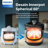 Gambar PHILIPS Rice Cooker HD3211/31 Penanak Nasi 1.8L - 3000 Premium Series - Silver - Bakuhanseki Inner Pot - Anti lengket - FreshDefense Technology - Nasi No Basi hingga 48 Jam - 400 Watt - PLUS BUBBLE dari alvajo_NEW undefined 4 Tokopedia