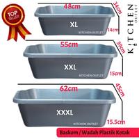 Gambar Baskom Plastik Baskom Kotak Plastik Bak Segi Silver Komet - Bee S dari kitchenoutlet96 undefined 3 Tokopedia