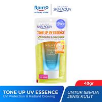 Gambar [NEW LAUNCH] Skin Aqua Tone Up UV Sunscreen Essence SPF 50+ PA++++ (Latte Beige) - 40 gr (Serves as a sunscreen as well as a make up base) dari Rohto Indonesia undefined 4 Tokopedia