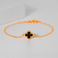 Gambar Gelang Emas New Fancy VC 1 Daun - Toko Emas Gadjah - Hitam, 16 K - P. 17 Cm dari Toko Emas Gadjah - Est. 1918 undefined 1 Tokopedia
