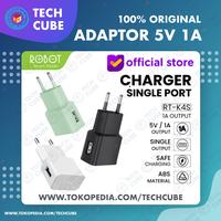 Gambar Robot Adaptor 5 Volt 1 Ampere TWS Earphone USB Charger 5V 1A dan Kabel dari Tech Cube Store undefined 1 Tokopedia