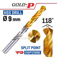 Gambar Mata Bor 9 mm HSS Gold P Split Point YG-1 Mata Bor Besi Baja Stainless 9mm YG1 dari Gold-P Drill undefined 1 Tokopedia