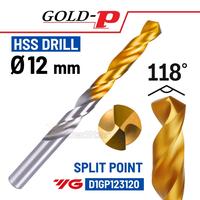 Gambar Mata Bor 12 mm HSS Gold P Split Point YG-1 Mata Bor Besi Baja Stainless 12mm YG1 dari Gold-P Drill undefined 1 Tokopedia