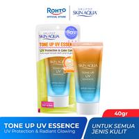 Gambar [NEW LAUNCH] Skin Aqua Tone Up UV Sunscreen Essence SPF 50+ PA++++ (Latte Beige) - 40 gr (Serves as a sunscreen as well as a make up base) dari Rohto Indonesia undefined 3 Tokopedia