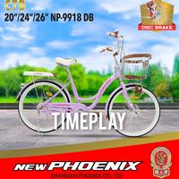 Gambar SEPEDA DEWASA PEREMPUAN CEWEK KERANJANG MINI  NEW PHOENIX 9918 disc brake 26 INCH SNI dari timeplay undefined 1 Tokopedia
