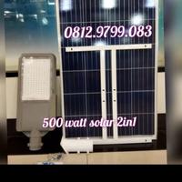 Gambar lampu jalan led solar panel surya 2in1 100w 100 watt pju led - PJU SOLAR 100 W dari PROLED ELECTRIC undefined 1 Tokopedia