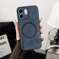 Gambar Case Infinix Hot 50i Leather Magnetic Support Magsafe Wireless Charging - Hitam dari AsiaCase undefined 2 Tokopedia