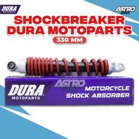 Gambar Shockbreaker Dura Vario 125 150 KZR KVB K59 Single Shock Belakang Absorber Red Color Suspension 330MM Motorcycle Universal Matic Upgrade CVT Astro dari astrocustom undefined 2 Tokopedia